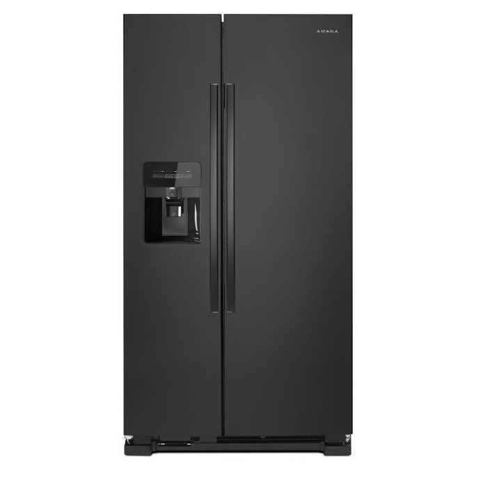 Amana 21.4 cu ft Side by Side Refrigerator in Black