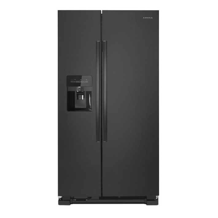 Amana 24.6 cu ft Side by Side Refrigerator in Black