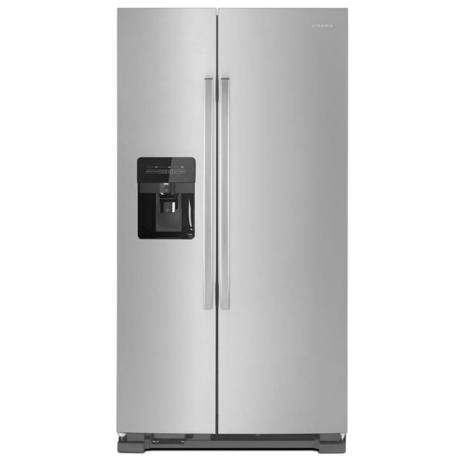 Amana 24.6 cu ft Side by Side Refrigerator in Stainless Steel