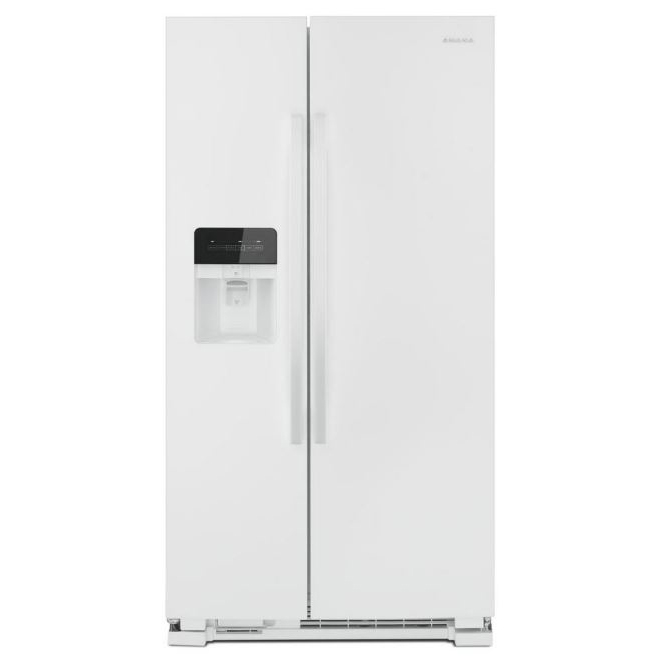 Amana 24.6 cu ft Side by Side Refrigerator in White