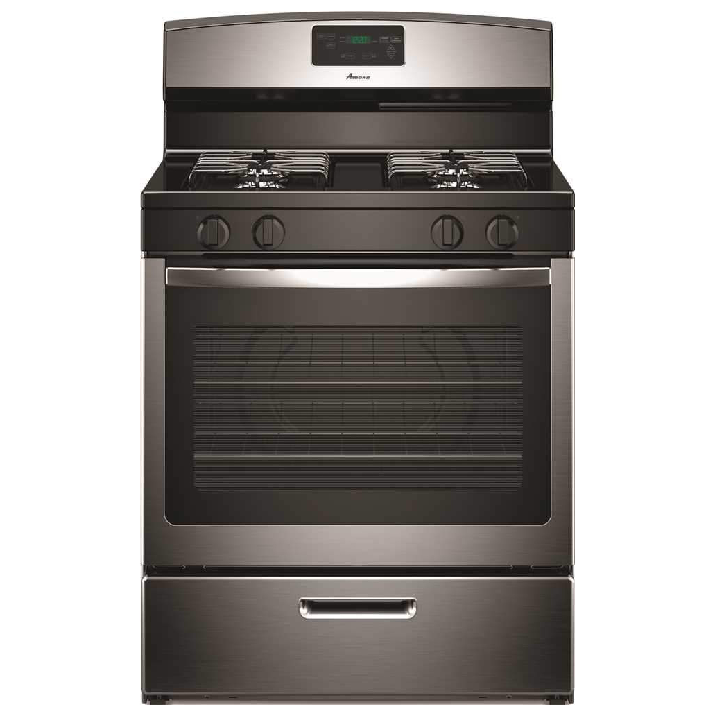 Amana 5.1 cu ft Gas Range in Stainless Steel