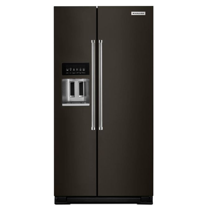 KitchenAid 22.7 cu ft Side-by-Side w/Ice & Water in Black Stainless