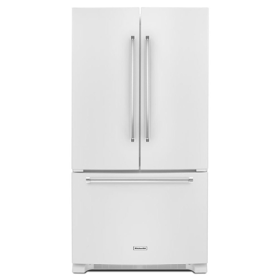 KitchenAid 20 cu ft 36" French Door Refrigerator in White