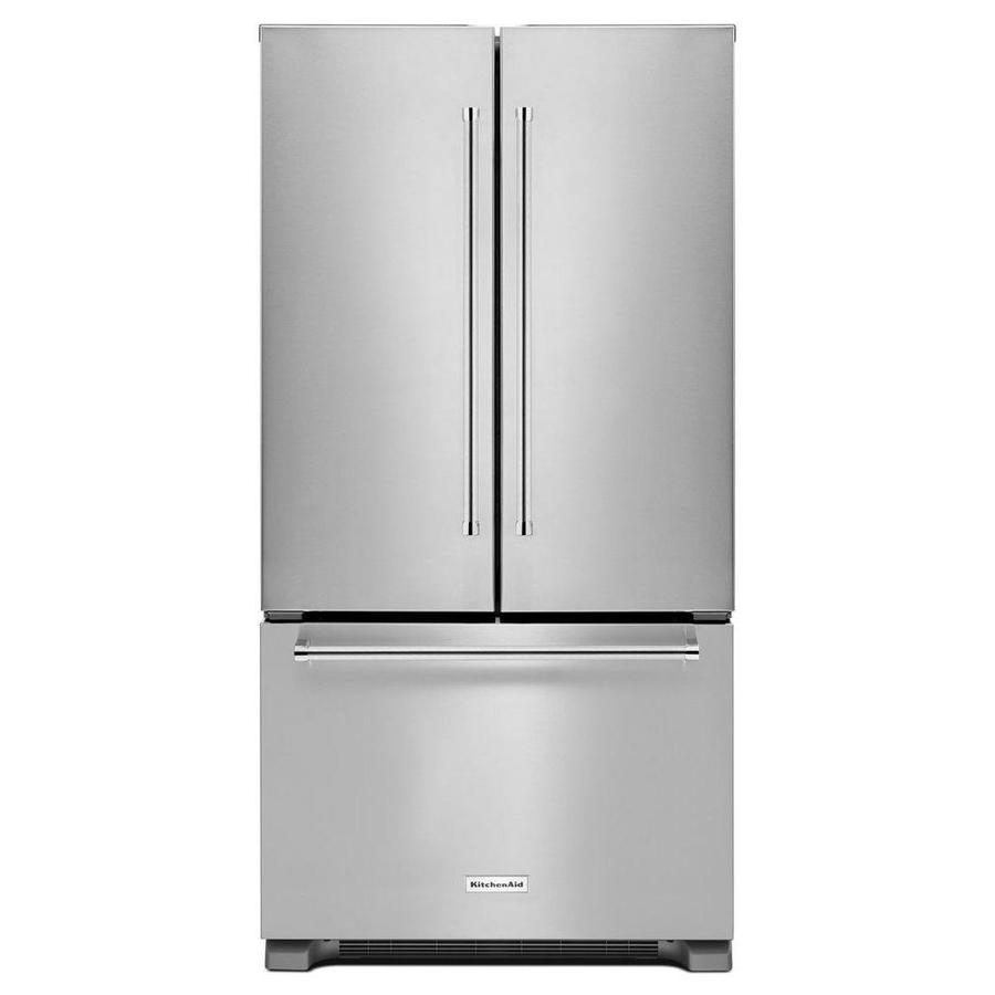 KitchenAid 22 cu ft 36" French Door Refrigerator in Stainless