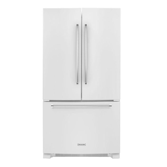 KitchenAid 25 cu ft 36" French Door Refrigerator in White
