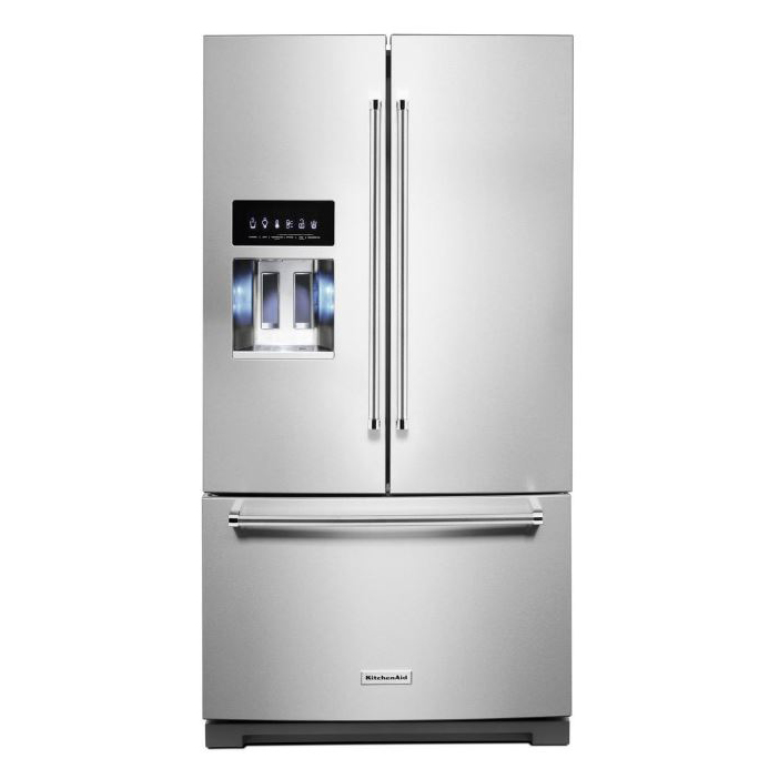 KitchenAid 27 cu ft 36" French Door Refrigerator in Stainless