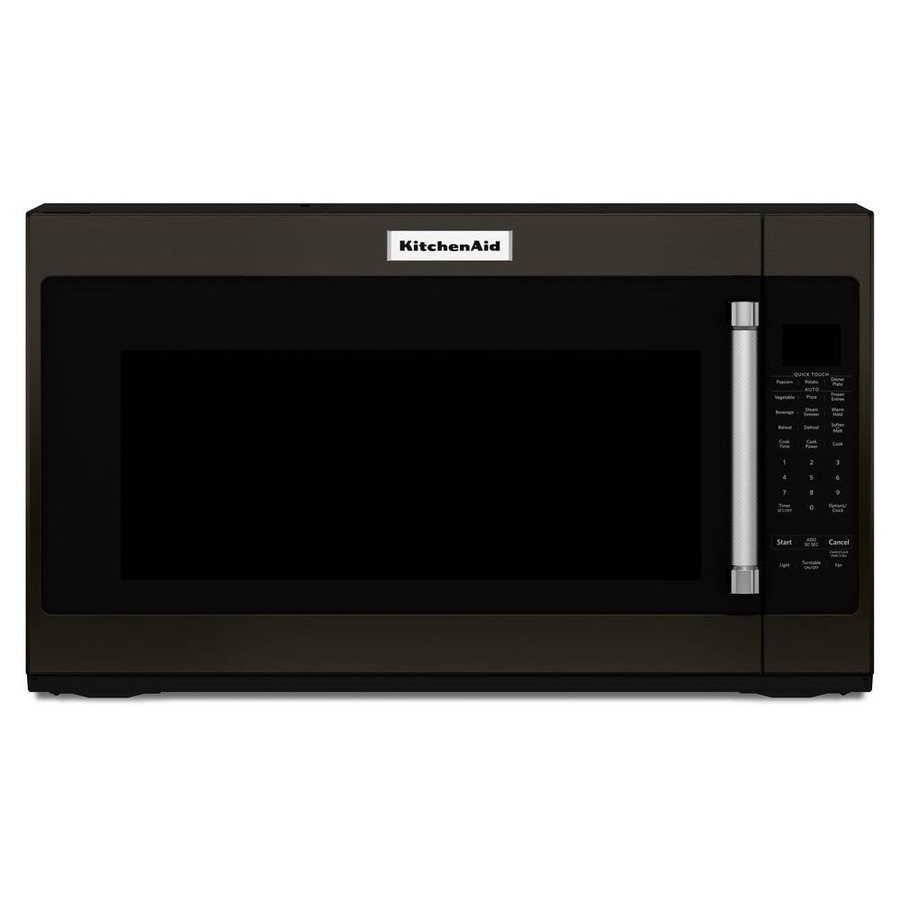 KitchenAid 1000W Microwave w/7 Sensor Functions in Black Stainless