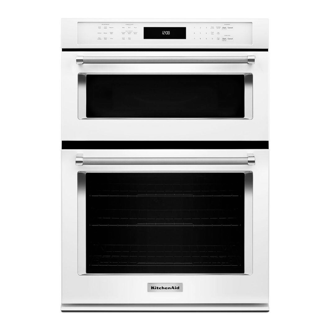 KitchenAid 30" Combo Wall Oven/Convection Oven in White