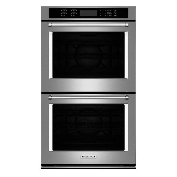 KitchenAid 30" Double Wall Oven w/Even-Heat Convection in Stainless