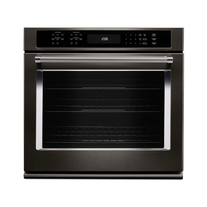 KitchenAid 30" Wall Oven w/Even Heat Convection in Black Stainless