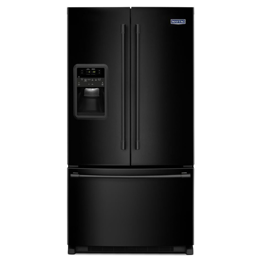 Maytag 33" 3 Door Refrigerator w/Beverage Chiller in Black