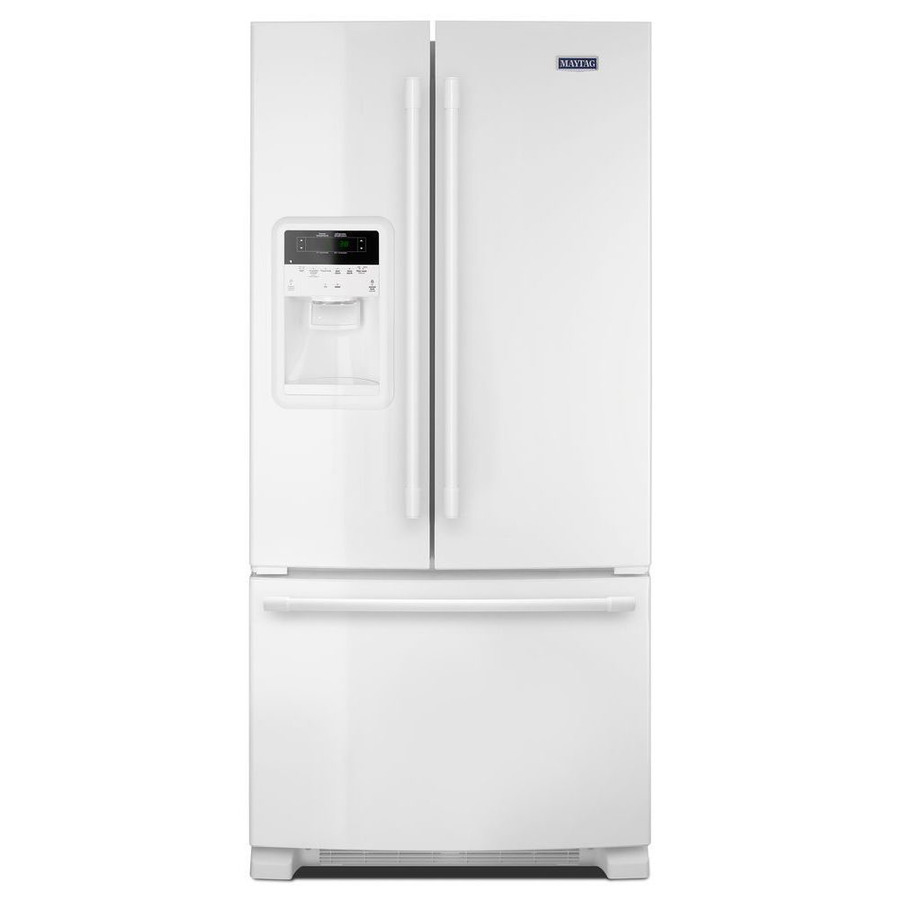 Maytag 33" 3 Door Refrigerator w/Beverage Chiller in White