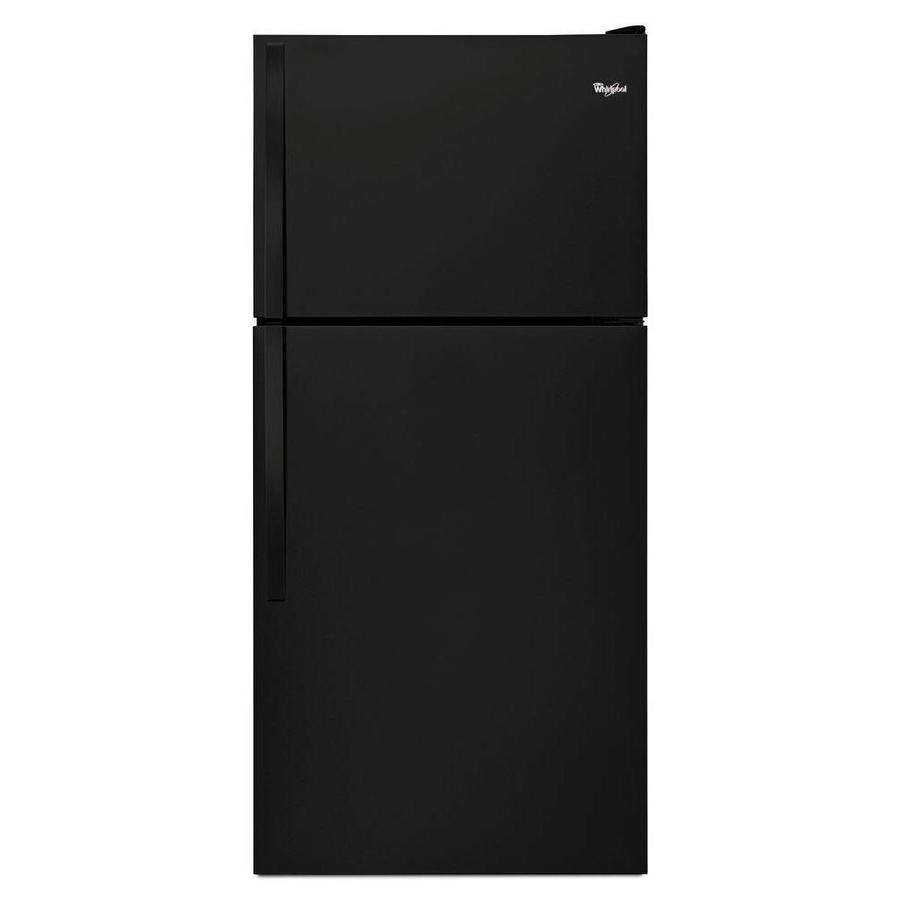 Whirlpool 30" Top Freezer Refrigerator in Black