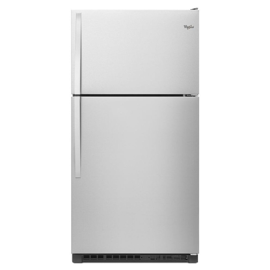 Whirlpool 33" Refrigerator w/Top Freezer in Mono Stainless Steel