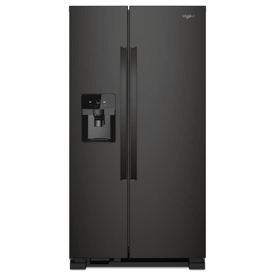 Whirpool 33" Side-by-Side Refrigerator in Black