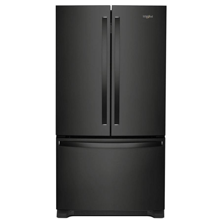 Whirlpool 36" French Door Refrigerator w/Crisper in Black