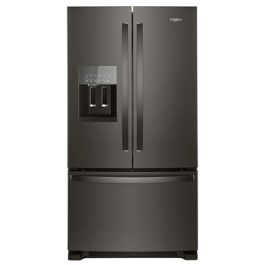 Whirlpool 36" Wide French Door Refrigerator in Black Stainless