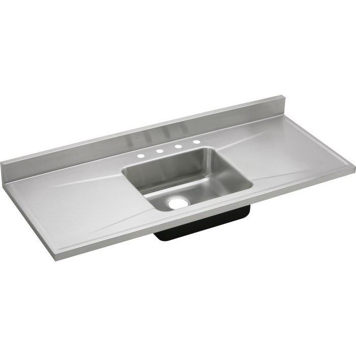 60x25x7-1/2" Stainless Steel Single Bowl Sink