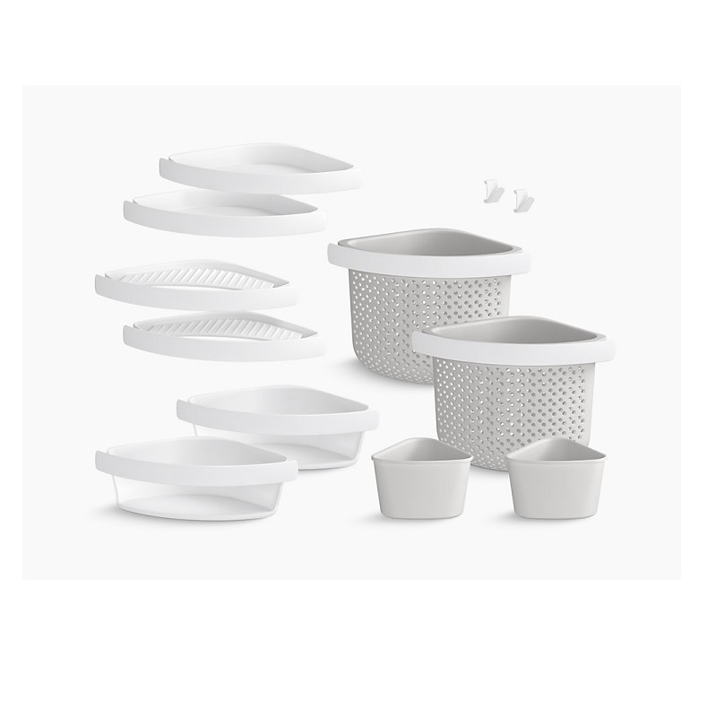 Sterling Store+ 12-Piece Basket Accessory Kit in White