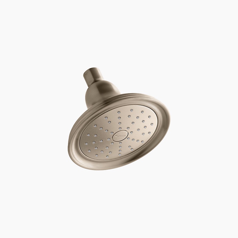 Devonshire Single-Function Showerhead In Brushed Bronze