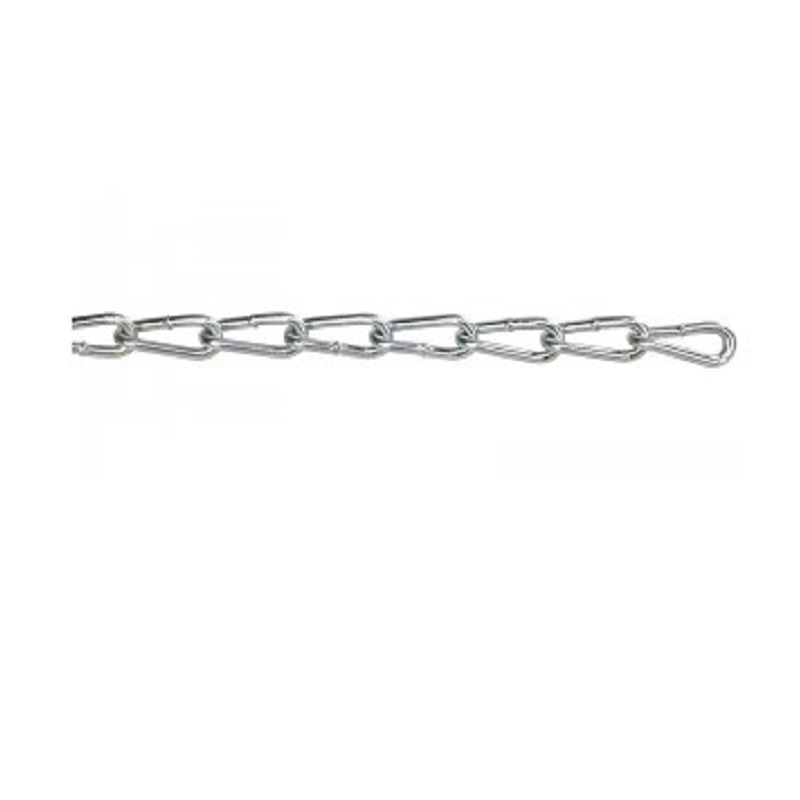 Chain 4/0 (.217") Twisted Link Zinc Plated 635 Lbs Work Load Limit 