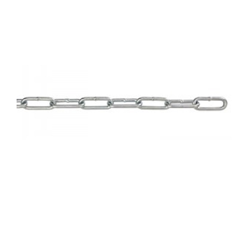 Chain 4/0 (.217") Straight Link Zinc Plated 670 Lbs Work Load Limit 