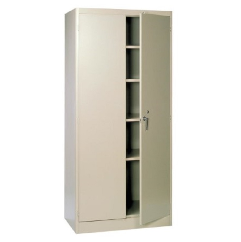 Storage Cabinet 36"X21"X78" Gray Knock Down 