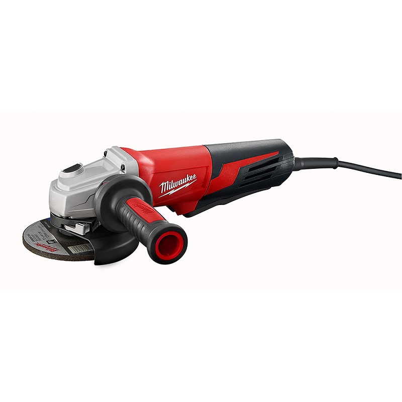 Small Angle Grinder 5" Corded Paddle No-Lock 13 Amp 