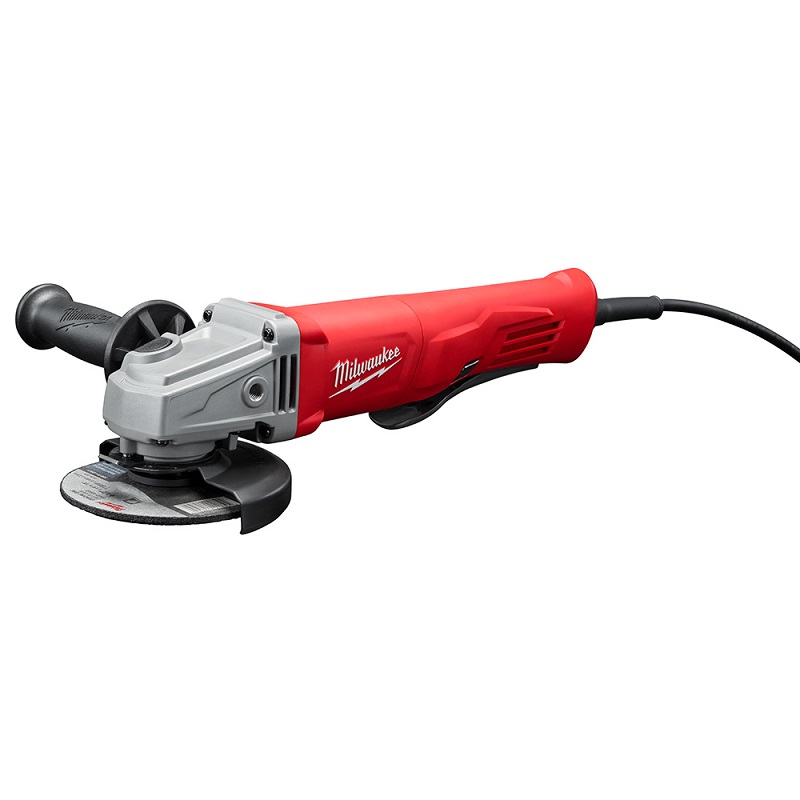 Small Angle Grinder 4-1/2" Corded Paddle No-Lock 11 Amp 