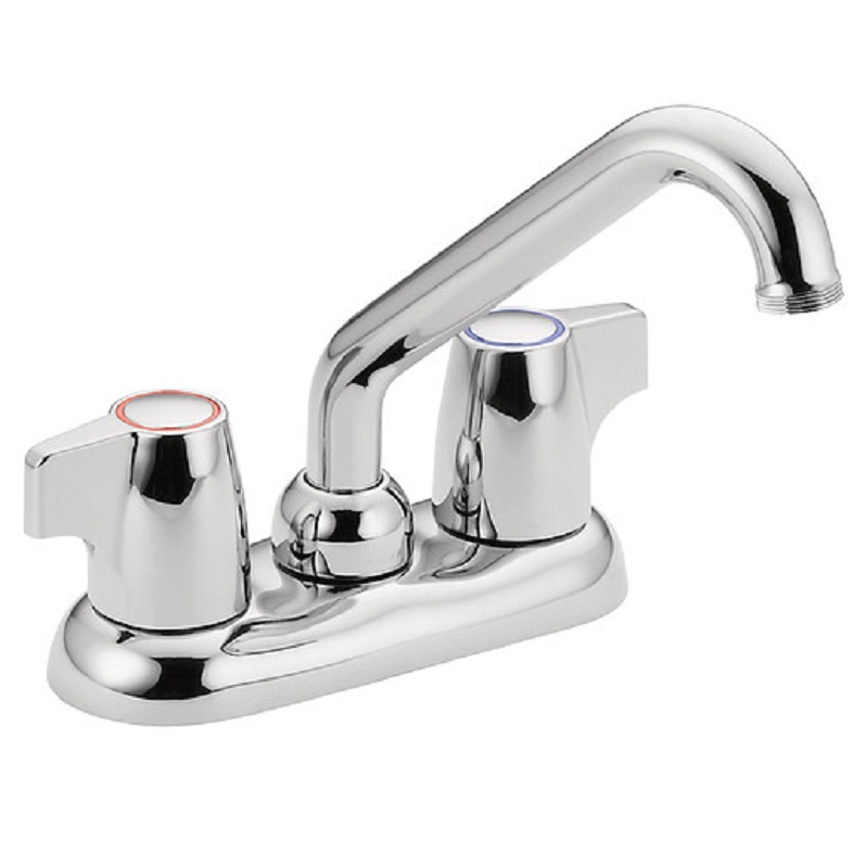 Laundry Faucet w/Double Mini Handles in Polished Chrome