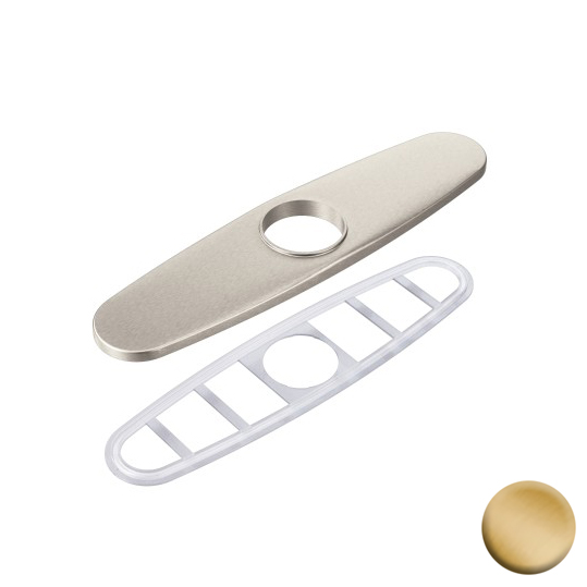 Escutcheon 10" for Kitchen Faucet in Brushed Gold