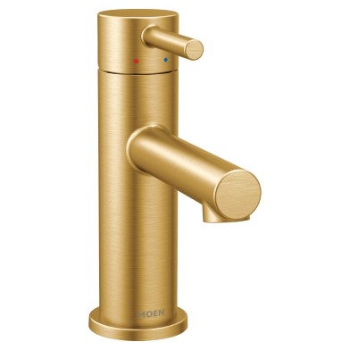 Align Single Hole High Arc Lav Faucet in Brushed Gold