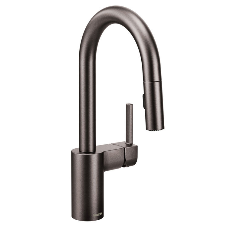 Align Black Stainless Single Hole Pulldown Bar Faucet