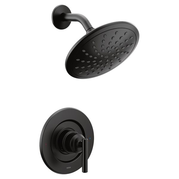 Gibson Shower Trim W/Single-Function Showerhead In Matte Black 