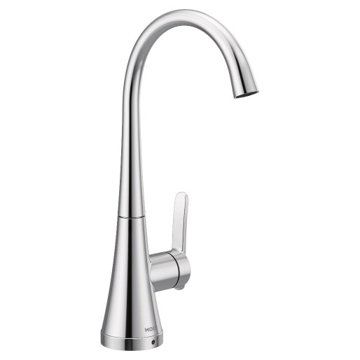 Chrome Single Hole High Arc Cold Water Beverage Faucet