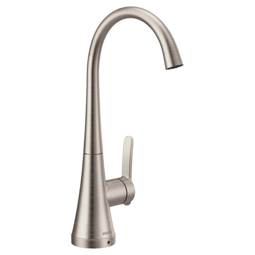 Spot Resist Stainless Single Hole High Arc Cold Water Beverage Faucet