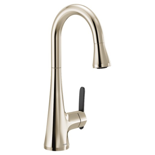 Sinema Polished Nickel One Hole Pulldown Bar Faucet