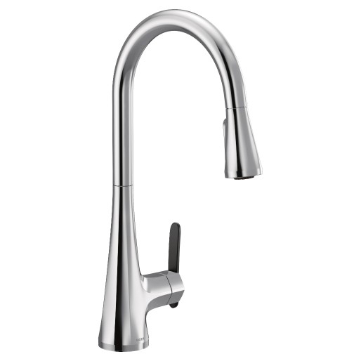 Sinema 1-Handle High Arc Pulldown Kitchen Faucet in Chrome