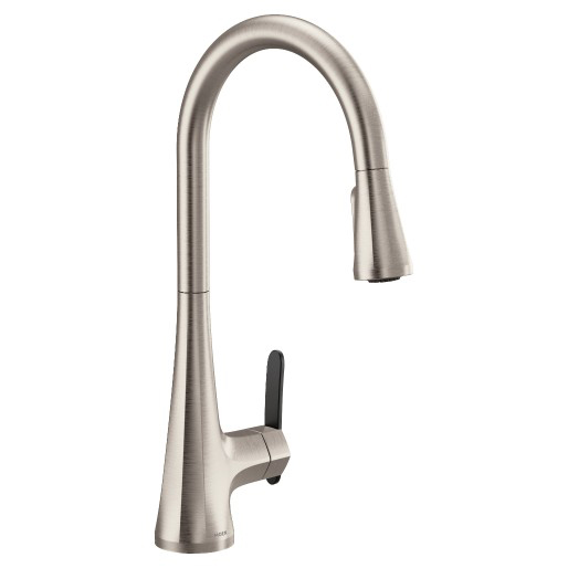 Sinema 1-Handle High Arc Pulldown Kitchen Faucet, Stainless