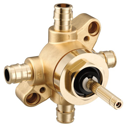 M-CORE 2 or 3 Function Transfer Rough-In Valve, 1/2" Cold Expansion PEX Inlets/Outlets