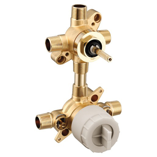 M-CORE 2 or 3 Function Transfer Rough-In Valve, 1/2" CC/IPS Inlets/Outlets w/1/4 Turn Stops