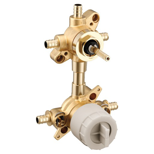 M-CORE 2 or 3 Function Transfer Rough-In Valve, 1/2" PEX Inlets/Outlets w/1/4 Turn Stops