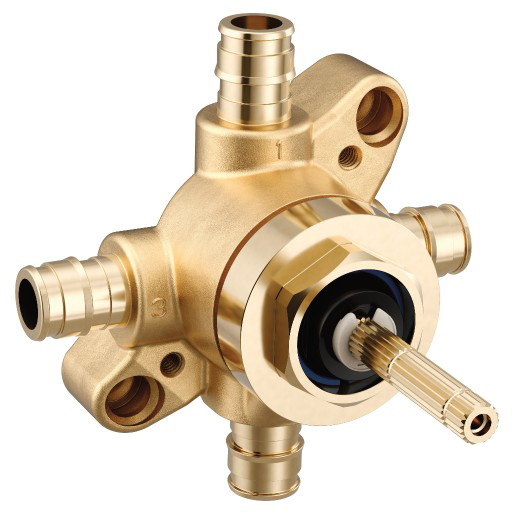 M-CORE 3 or 6 Function Transfer Rough-In Valve, 1/2" Cold Expansion PEX Inlets/Outlets