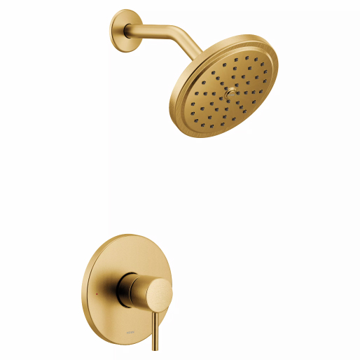 Align Shower Trim W/Single-Function Showerhead In Brushed Gold