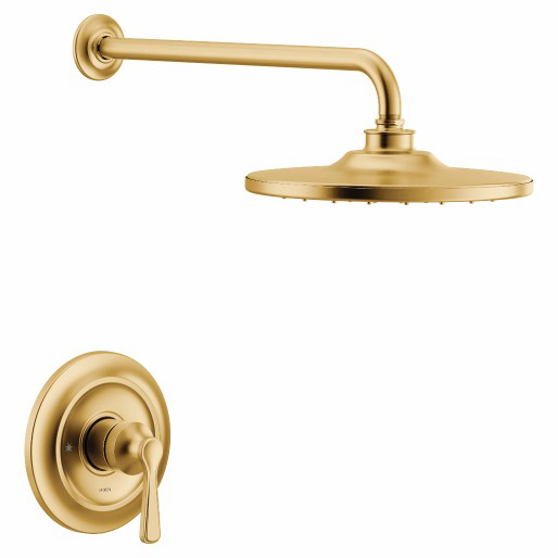 Colinet Shower Trim W/Single-Function Showerhead In Brushed Gold