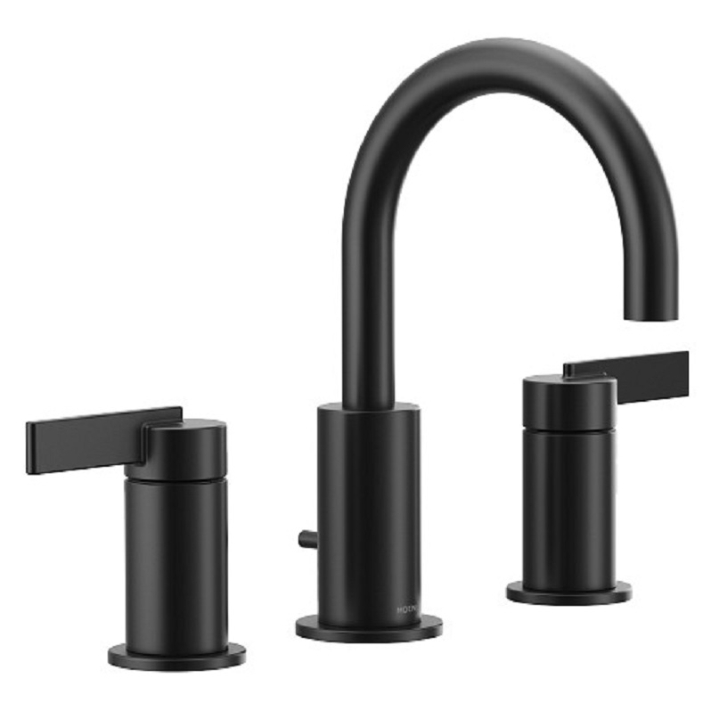 Cia Two-Handle Widespread Lavatory Faucet Trim in Matte Black