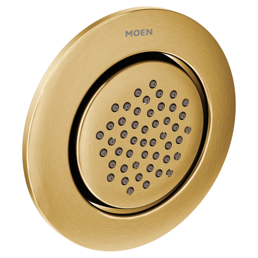 Mosaic 1-Function Round Body Spray Trim in Brushed Gold