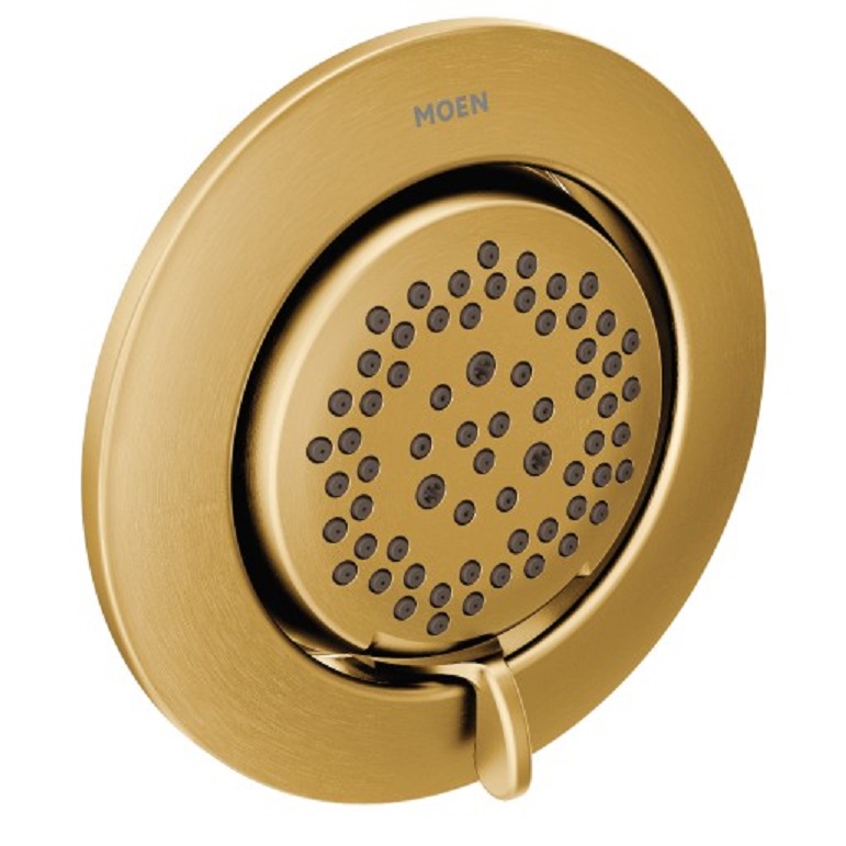 Mosaic 2-Function Round Body Spray Trim in Brushed Gold
