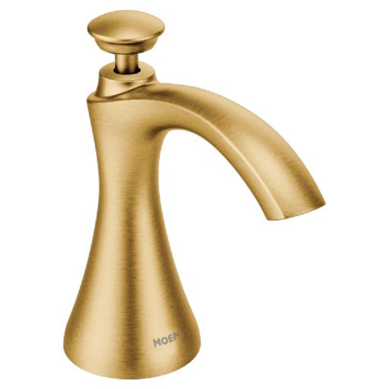 Transitional Soap/Lotion Dispenser in Brushed Gold