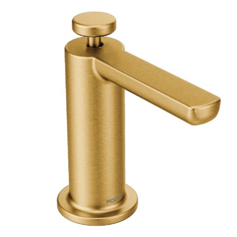 Modern Soap/Lotion Dispenser in Brushed Gold